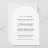Minerva Modern Elegant Huwelijk Kaart (Achterkant)