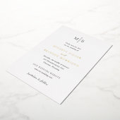 Minerva Modern Elegant Wedding Save the Date Folie Uitnodiging (Gedraaid)