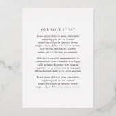 Minerva Modern Elegant Wedding Save the Date Folie Uitnodiging (Achterkant)