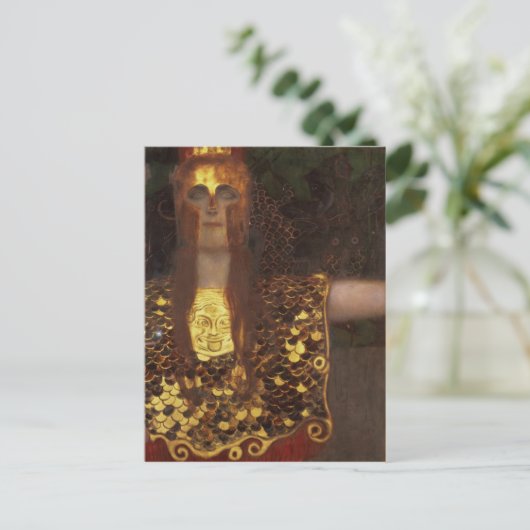 Minerva of Pallas Athena Briefkaart (Staand voorkant)