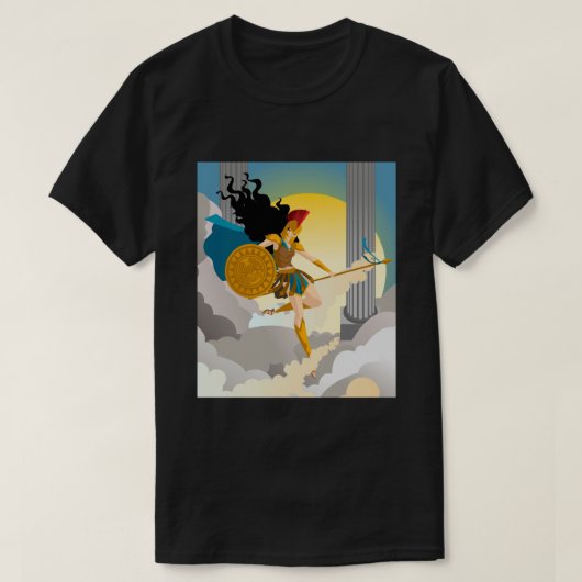 minerva palas athena griekse godin van wijsheid t-shirt (Design voorkant)
