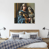 Minerva’s stille wake – Romeinse godin Canvas Afdruk (Insitu (Slaapkamer))