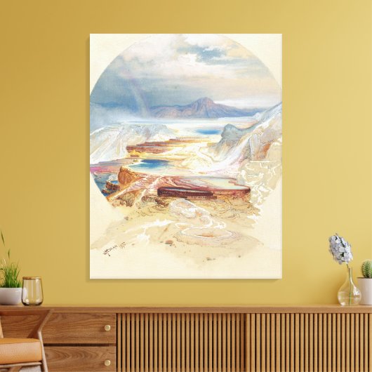 Minerva Terrace, Moran, 1872 Canvas Afdruk (Insitu (Woonkamer))