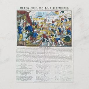 "Mines d'Or de la Californie" Briefkaart