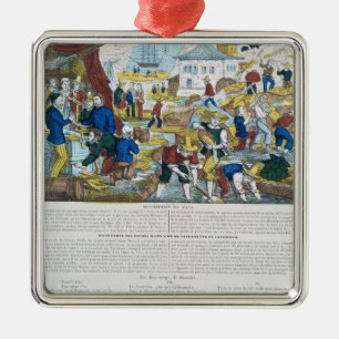 "Mines d'Or de la Californie" Metalen Ornament