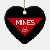 MINES SIGN | SIGNAGE | SYMBOOL KERAMISCH ORNAMENT (Achterkant)