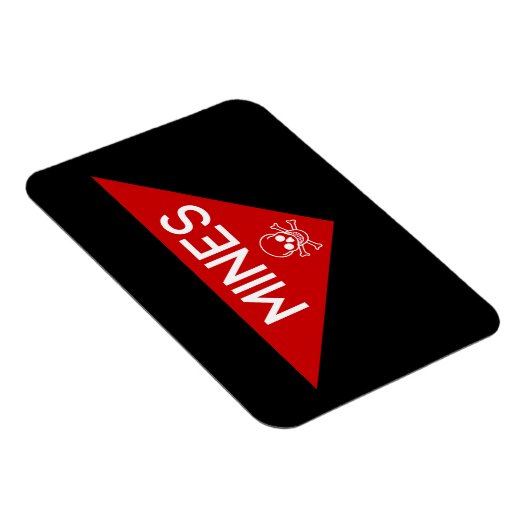 MINES SIGN | SIGNAGE | SYMBOOL MAGNEET (Rechterzijde)