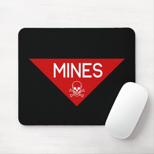 MINES SIGN | SIGNAGE | SYMBOOL MUISMAT (Met muis)