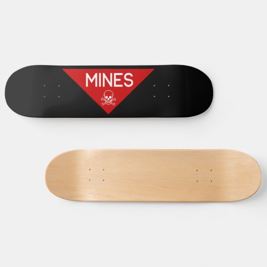MINES SIGN | SIGNAGE | SYMBOOL PERSOONLIJK SKATEBOARD (Horizontaal)