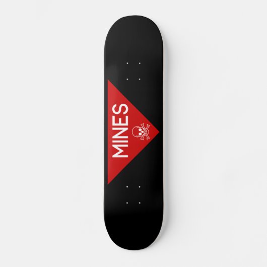 MINES SIGN | SIGNAGE | SYMBOOL PERSOONLIJK SKATEBOARD (Voorkant)