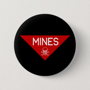 MINES SIGN   SIGNAGE   SYMBOOL RONDE BUTTON 5,7 CM