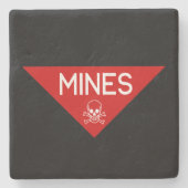 MINES SIGN | SIGNAGE | SYMBOOL STENEN ONDERZETTER (Voorkant)