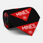 MINES SIGN | SIGNAGE | SYMBOOL STROPDAS (Opgerold)