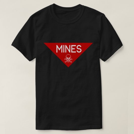 MINES SIGN | SIGNAGE | SYMBOOL T-SHIRT (Design voorkant)