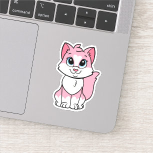 Minette, de roze kitten Sticker