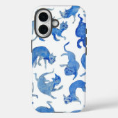 Ming Blue Drijvende Katten Phonehoes - Miao-Chi Case-Mate iPhone Case (Achterkant)