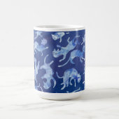Ming Deep Blue Hemelse Katten Keramische Mok | Omg (Center)