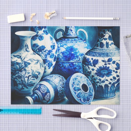 MING porseleinen ontkoppelingspapier Tissuepapier (Craft)