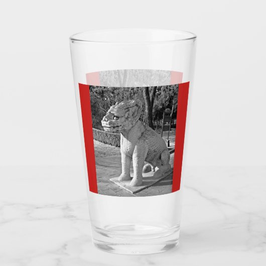 Ming Tombs Dragon B&W Glas (Voorkant)