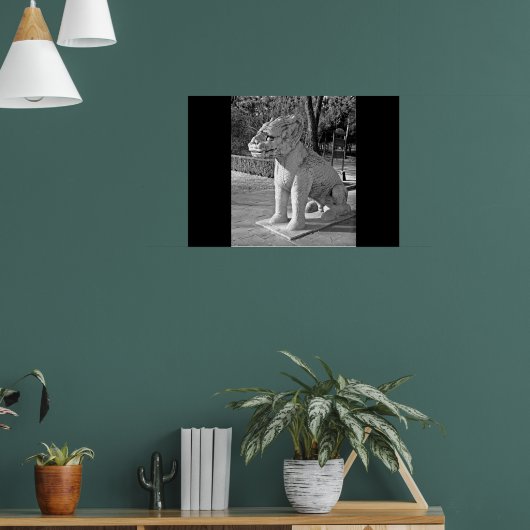 Ming Tombs Dragon B&W Poster (Woonkamer 1)