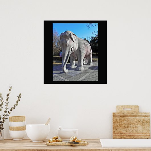 Ming Tombs Elephant Poster (Keuken)