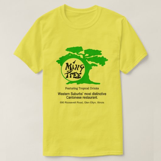 Ming Tree Kantonese Restaurant, Glen Ellyn, Vereni T-shirt (Design voorkant)