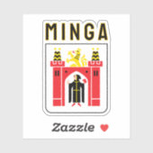 Minga coat of arms, Bavaria Sticker (Vel)