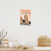 Mingan Archipelago Nationaal Park Reserve Retro Poster (Keuken)