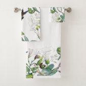Mingbird Birds Morning Glory Flowers Towels Bad Handdoek (Insitu)