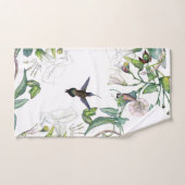 Mingbird Birds Morning Glory Flowers Towels Bad Handdoek (Handdoek)
