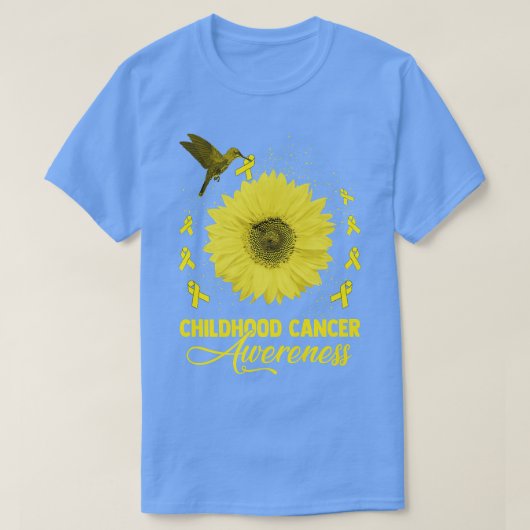 Mingbird & Sunflower Childhood Cancer Awareness T-shirt (Design voorkant)