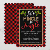 Mingle en Jingle Buffalo met kerstfeest Kaart (Voorkant / Achterkant)