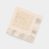Mingle Jingle & Be Merry Corporate gepersonaliseer Folie Servetten (Links)