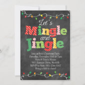 Mingle & Jingle Kerstverlichting Kaart (Voorkant)