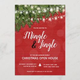 Mingle Jingle Pine Twinkle Lights kerstfeest Kaart