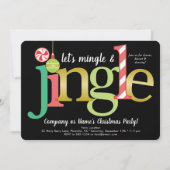 Mingle Red Gold Black met kerstfeest Kaart (Voorkant)