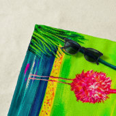 Mingling Flamingo's Florida Meisje Strandlaken (In situ)