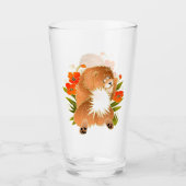 MINGSIE rode chow 16 oz glas-ontwerp voor & achter Glas (Voorkant)