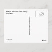 Mingus Mill, Great Smoky Mountains Briefkaart (Achterkant)