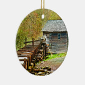 Mingus Mill, Great Smoky Mountains Keramisch Ornament (Rechts)