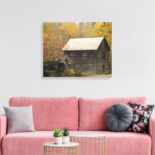 Mingus Mill Smoky Mountains Canvas Afdruk (Insitu (Woonkamer))