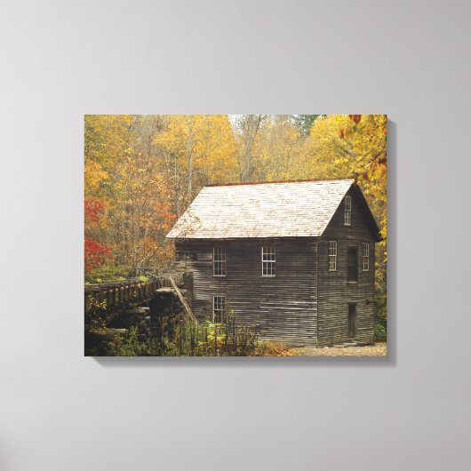 Mingus Mill Smoky Mountains Canvas Afdruk (Voorkant)