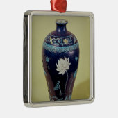 Mingvaas met drie kleurdecoratie metalen ornament (Rechts)