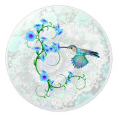 Mingvogel met bliksem keramische knop (Voorkant)