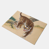 Minhwa Koreaanse lelijke tijger  Deurmat (Schuin)