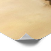  Minhwa tijger onder dennenboom Poster (Hoek)