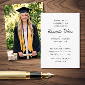 Mini 2026 Graduation Invitation Script Insert Card Informatiekaartje