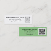 Mini, 3,0 x 1,0-inch mini-visitekaartje mini visitekaartje (Voorkant / Achterkant)