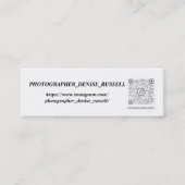 Mini, 3,0 x 1,0-inch mini-visitekaartje mini visitekaartje (Voorkant)