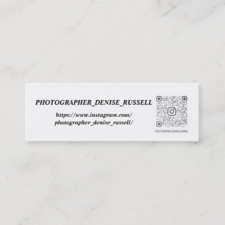 Mini, 3,0 x 1,0-inch mini-visitekaartje mini visitekaartje